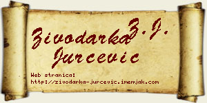 Živodarka Jurčević vizit kartica